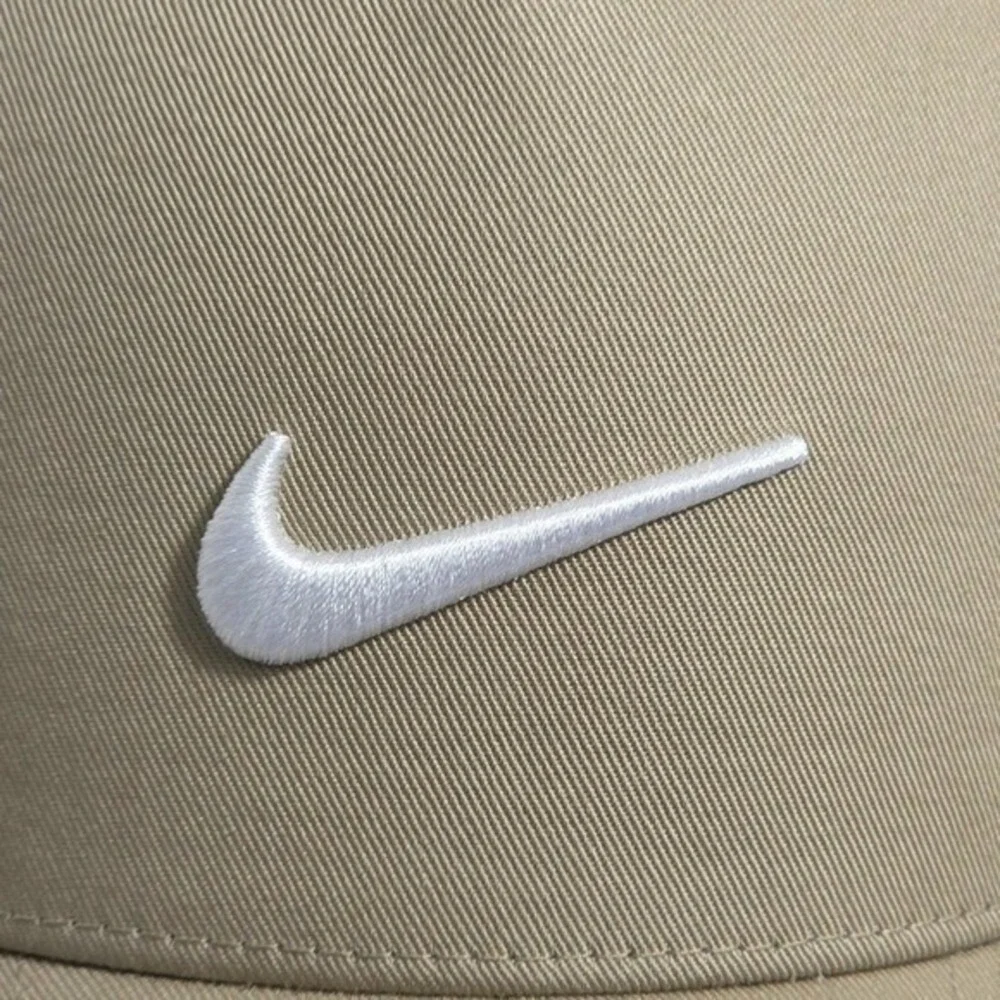 Nike Rise Trucker Snapback Hat Cap Unisex Size M/L‎ Khaki Swoosh II1314-247 NEW
